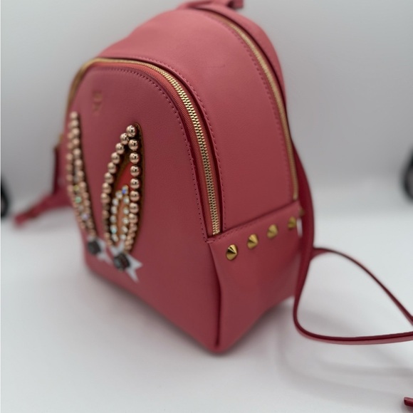 MCM- Calfskin Bunny Polke Mini Backpack - Picture 5 of 8